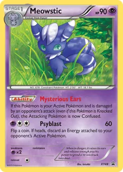 XY Black Star Promos Meowstic Pokémon card